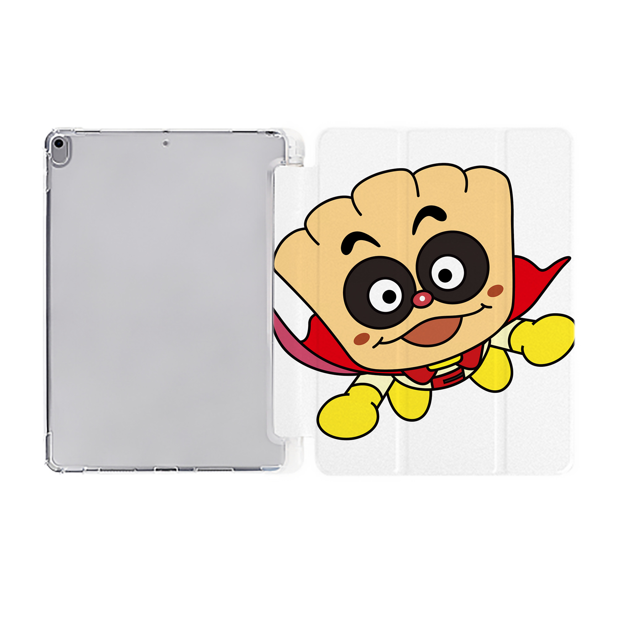 （画像用） アンパンマン Anpanman IPad ケース ペン収納付き 三つ折りスタンド PUレザー×シリコン 対応機種9.5/10.5/10.9インチ